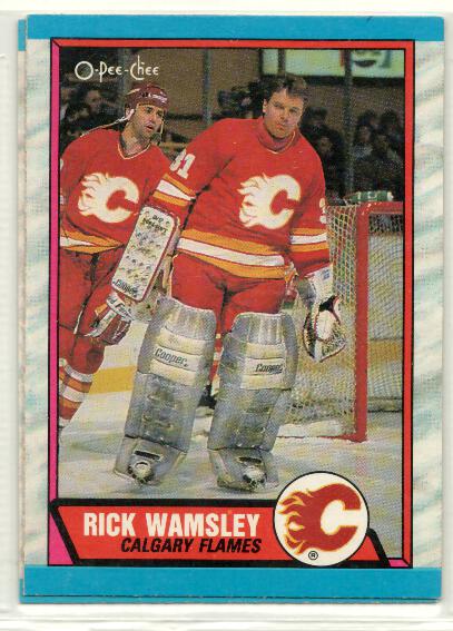 1989-90 O-Pee-Chee #204 Rick Wamsley