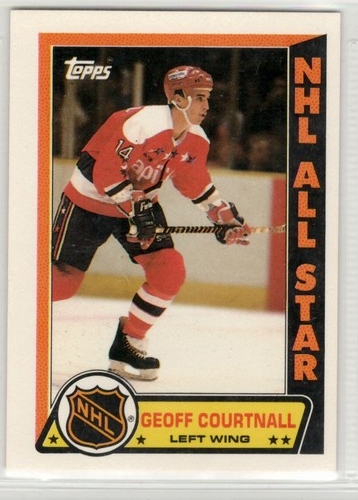 1989-90 Topps Sticker Inserts #9 Geoff Courtnall DP