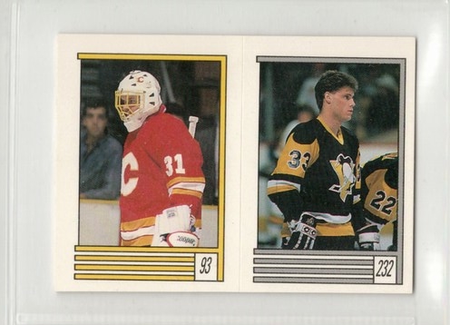 1989-90 O-Pee-Chee Stickers #93 Rick Wamsley - #232 Zarley Zalapski