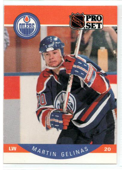 1990-91 Pro Set #83 Martin Gelinas RC