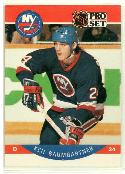 1990-91 Pro Set #178 Ken Baumgartner RC