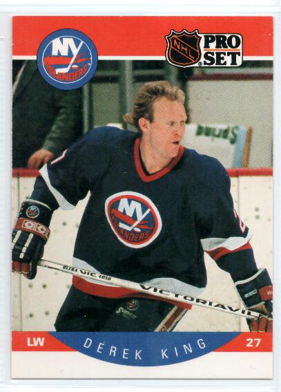 1990-91 Pro Set #185 Derek King