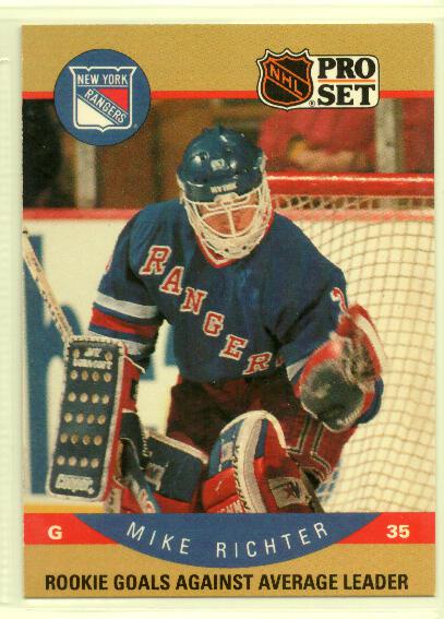 1990-91 Pro Set #398 Mike Richter RLL