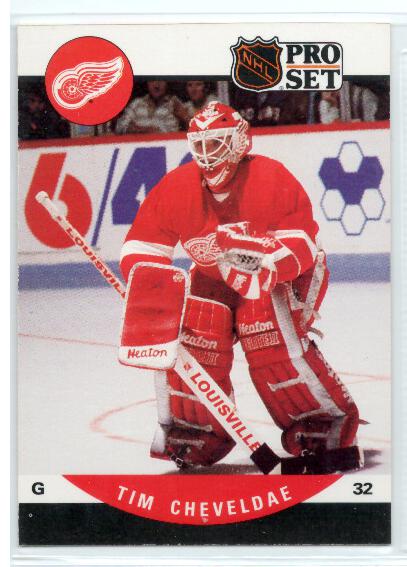 1990-91 Pro Set #602 Tim Cheveldae RC