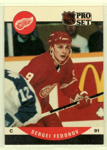 1990-91 Pro Set #604 Sergei Fedorov RC
