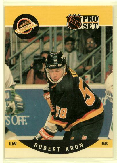 1990-91 Pro Set #642 Robert Kron RC